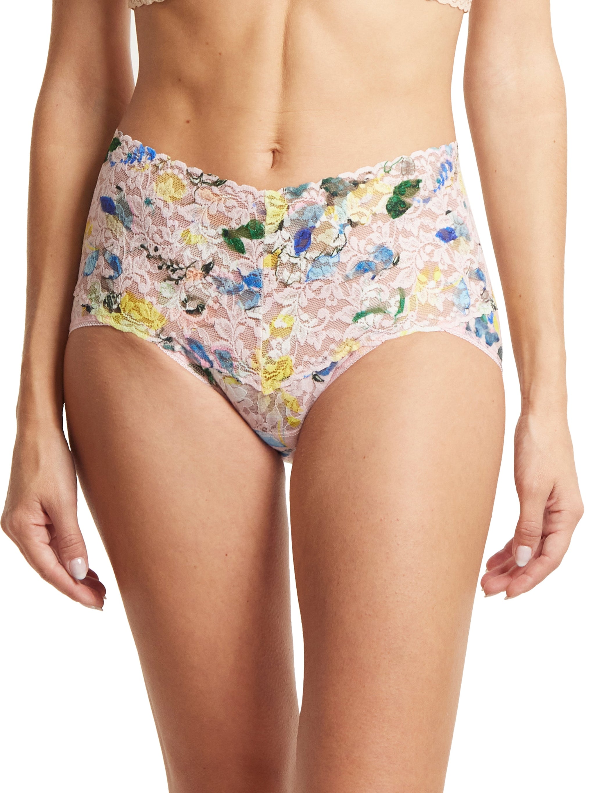 Printed Retro Lace V-Kini Cannes You Believe It