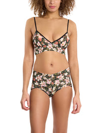 Printed Retro Lace V-Kini Dark Room Blooms  Black Friday Sale