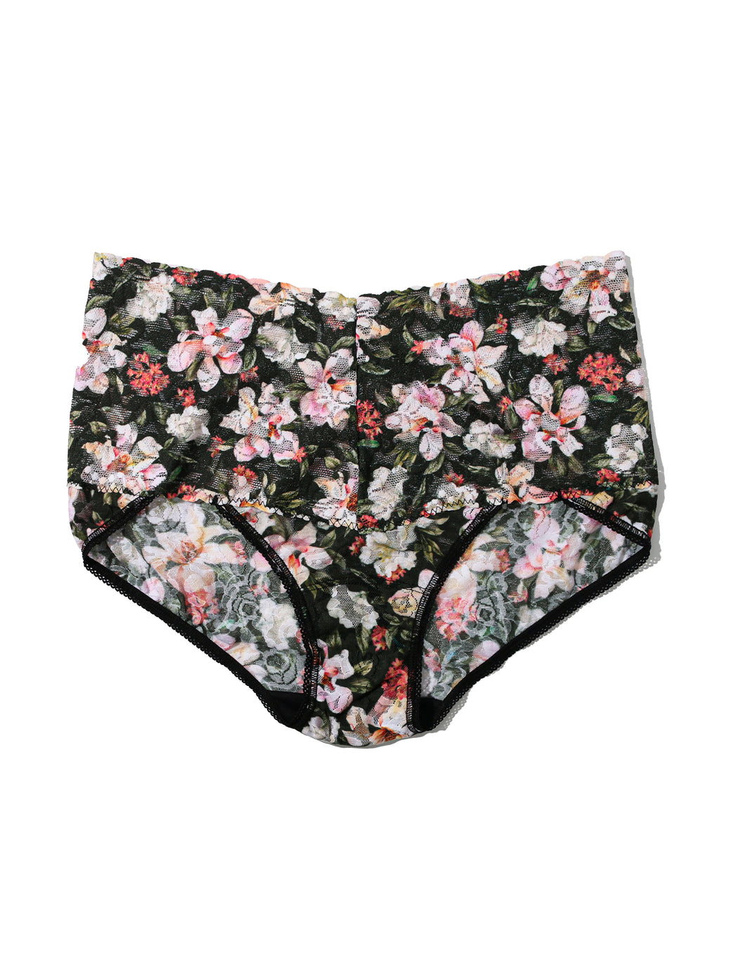 Printed Retro Lace V-Kini Dark Room Blooms  Black Friday Sale