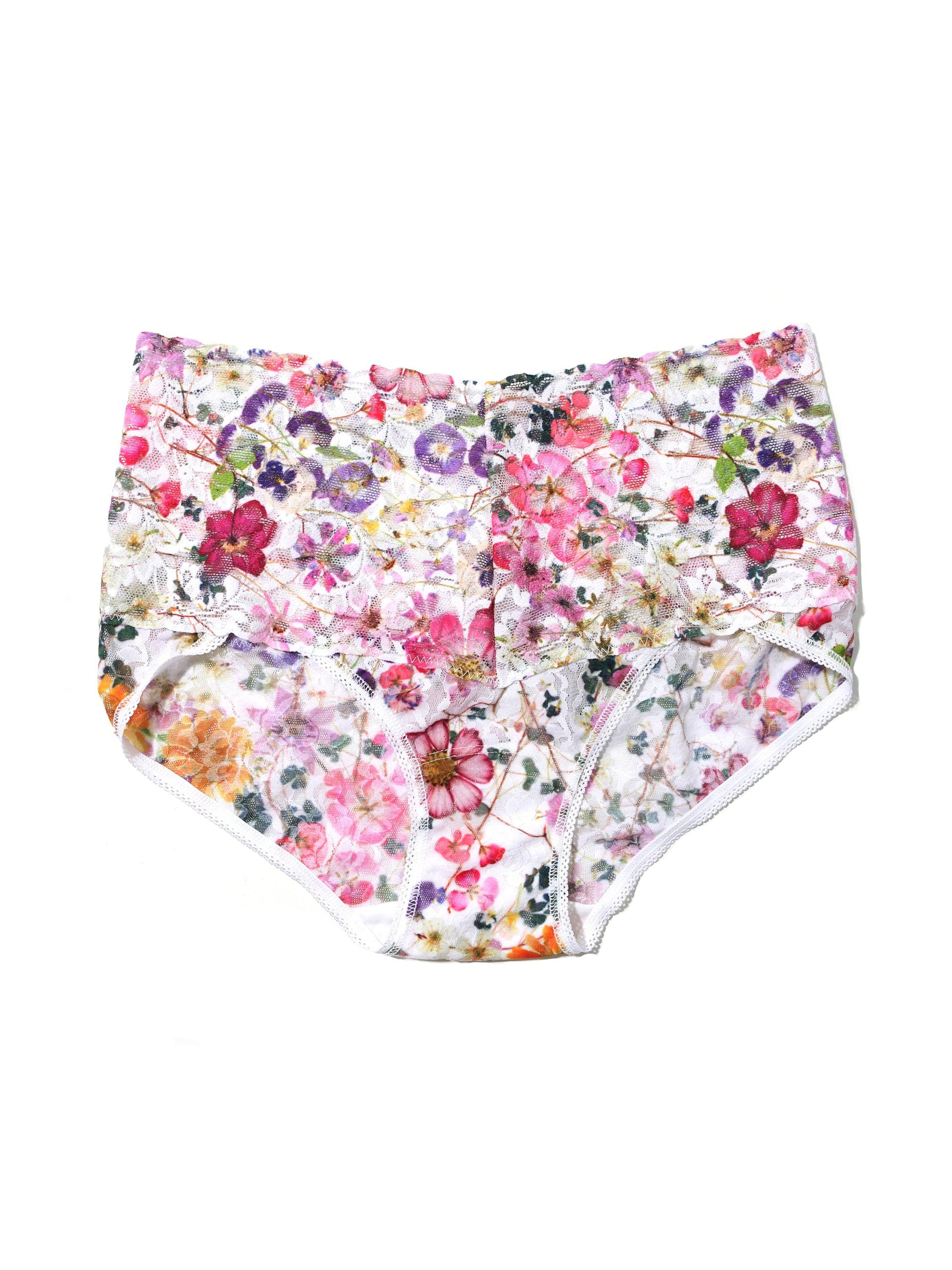 Printed Retro Lace V-Kini Pressed Bouquet Sale