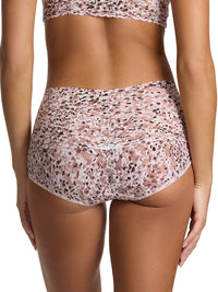 Printed Retro Lace V-Kini Unconventional White Black Friday Sale