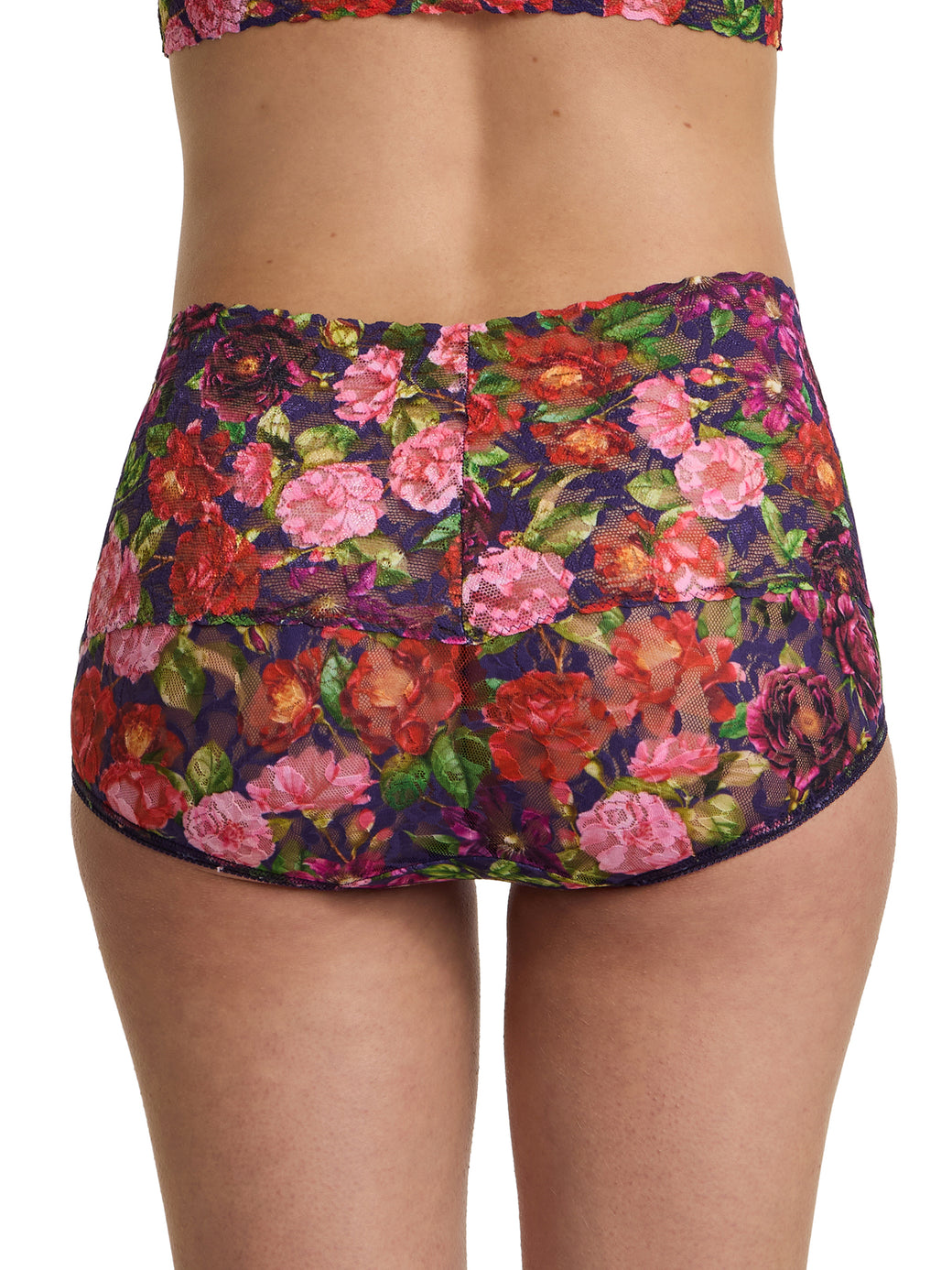 Printed Retro Lace V-Kini Winters Tale Floral