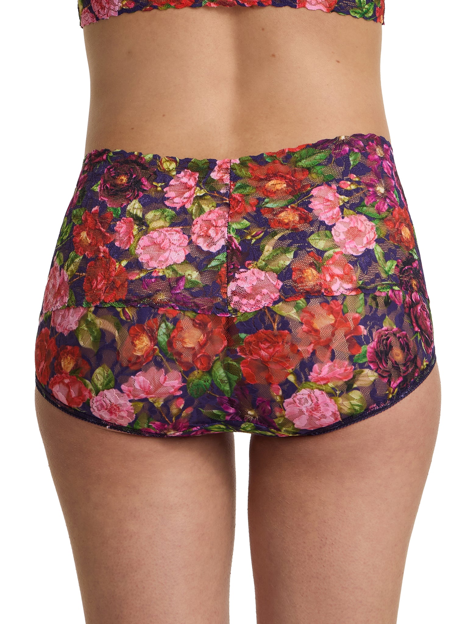 Printed Retro Lace V-Kini Winters Tale Floral