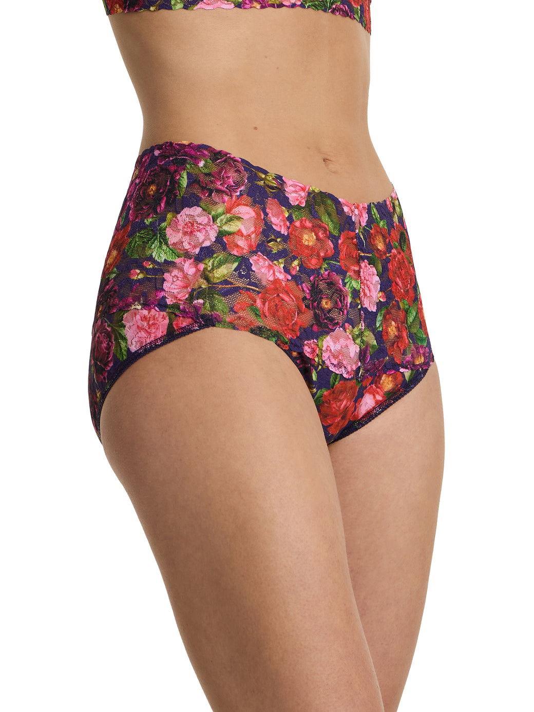 Printed Retro Lace V-Kini Winters Tale Floral