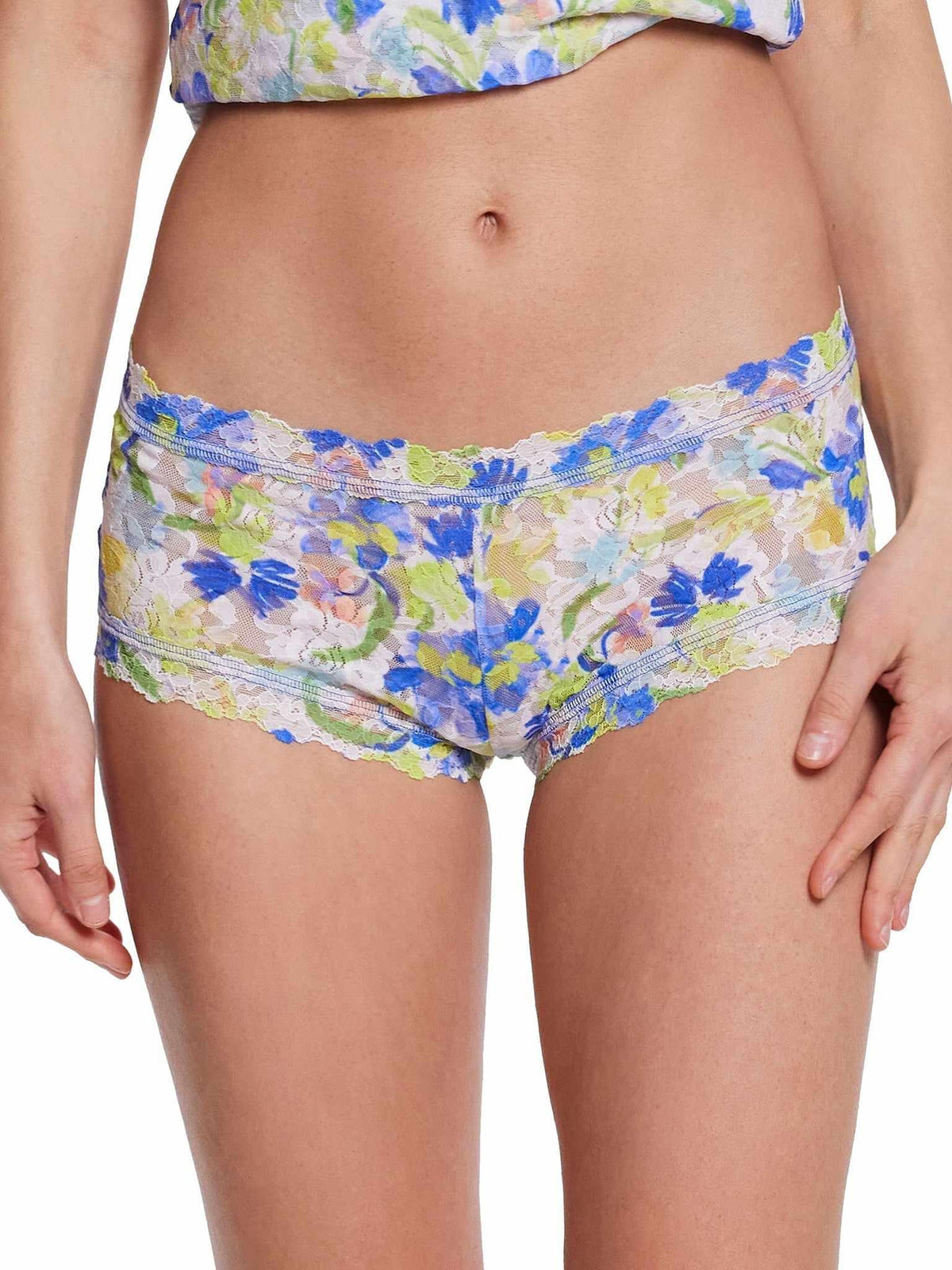 Printed Signature Lace® Boyshort Brush Strokes