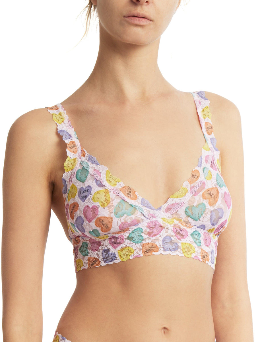 Printed Signature Lace® Crossover Bralette Be Mine Sale