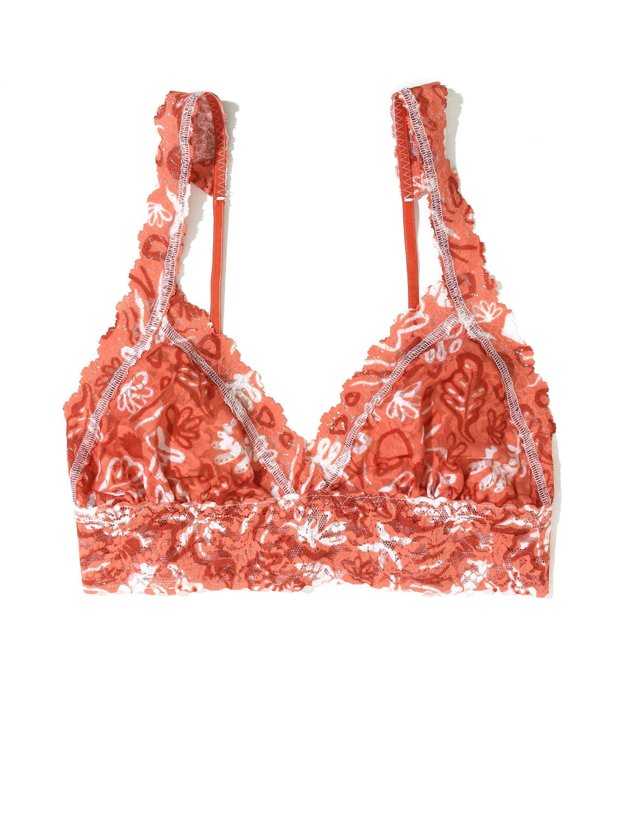 Printed Signature Lace® Crossover Bralette Sea Finds Sale