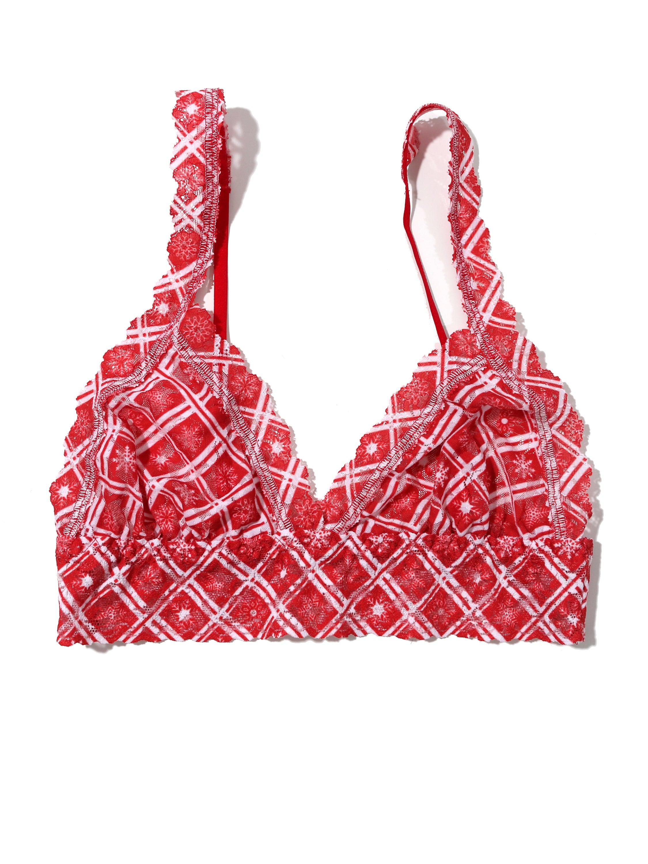 Printed Signature Lace® Crossover Bralette Winter Wonderland Sale
