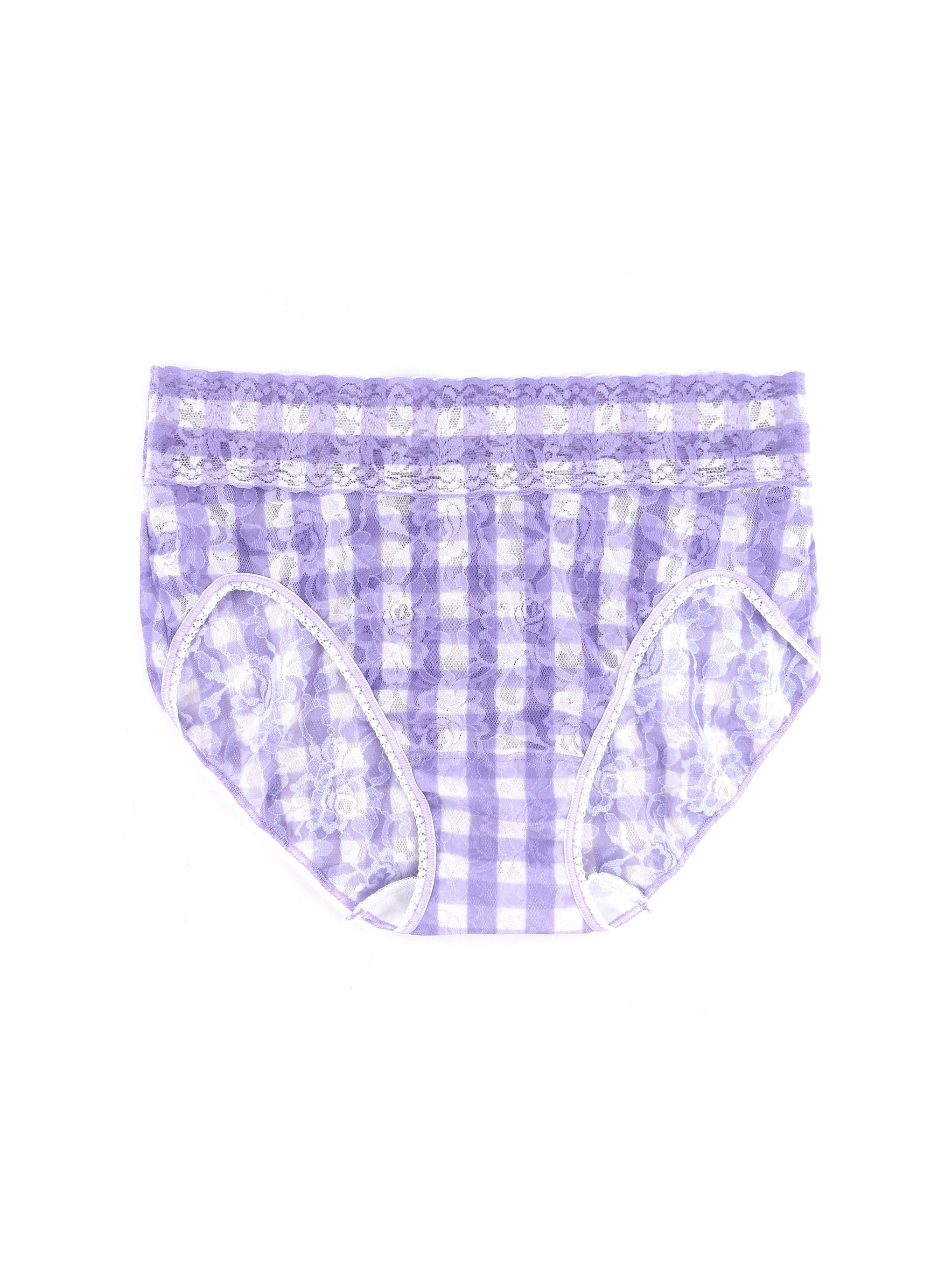 Printed Signature Lace French Brief Sale Varsity Gingham Sale