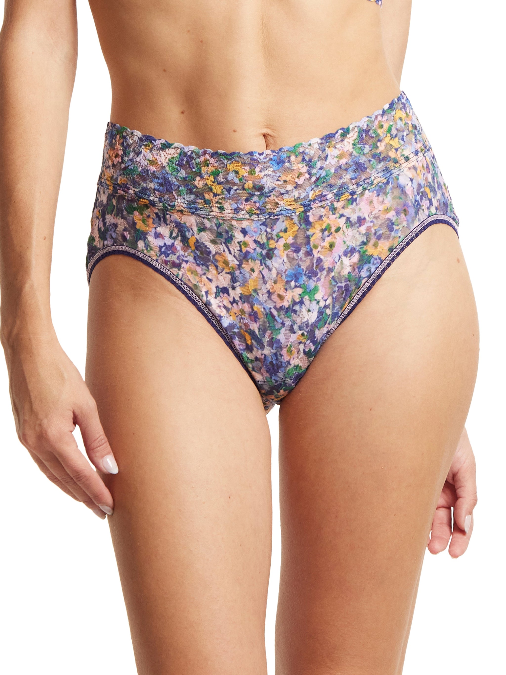 Printed Signature Lace French Brief Staycation