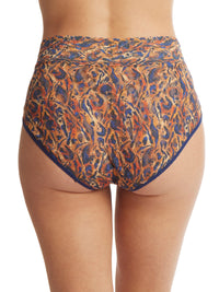 Printed Signature Lace French Brief Wild About Blue