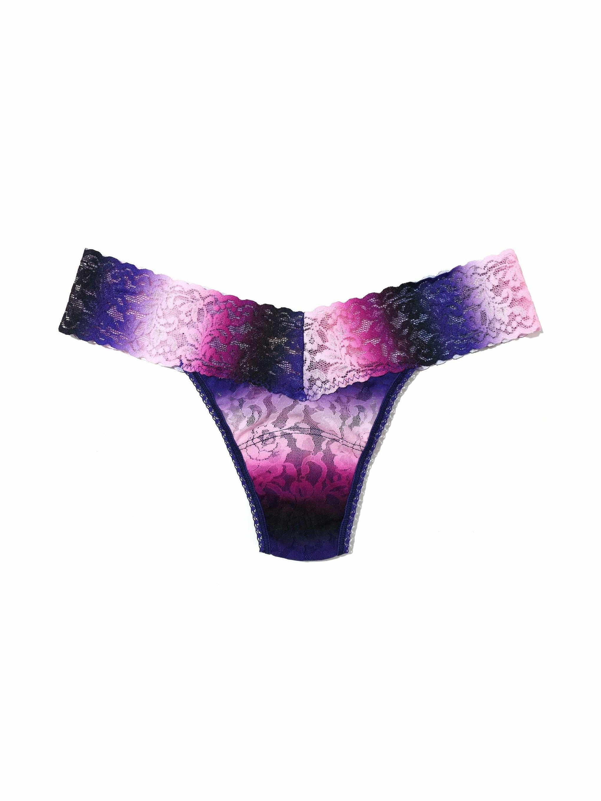 Printed Signature Lace® Low Rise Thong  Before Sunset