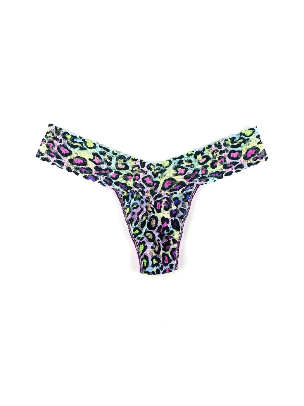Printed Signature Lace Low Rise Thong Disco Diva Sale