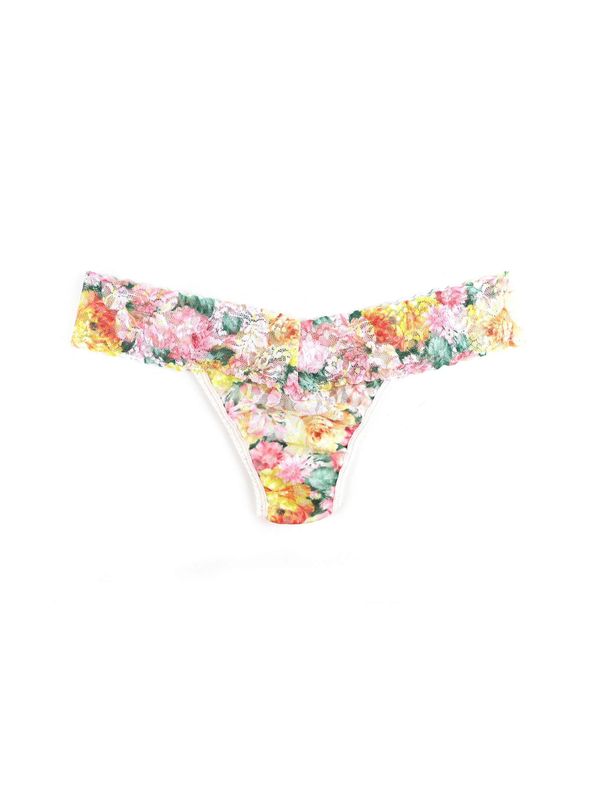 Printed Signature Lace Low Rise Thong Kew Gardens Sale