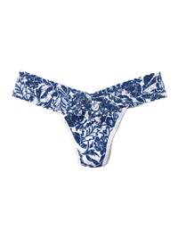 Printed Signature Lace Low Rise Thong Sketchbook Floral