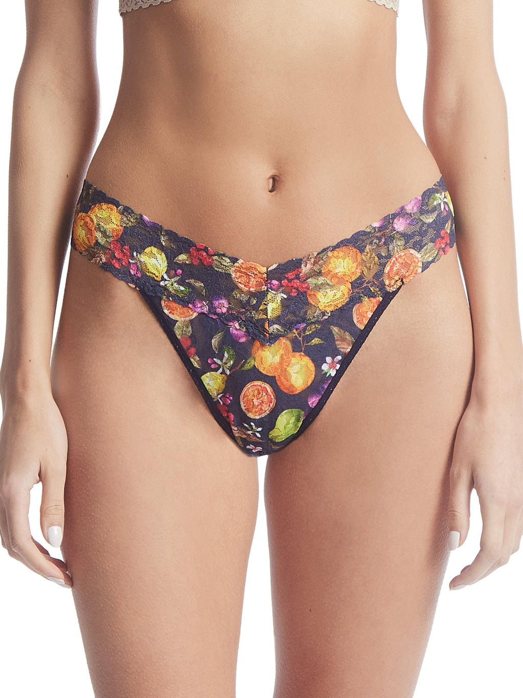 Printed Signature Lace Original Rise Thong Picnic For One Sale | Hanky ...