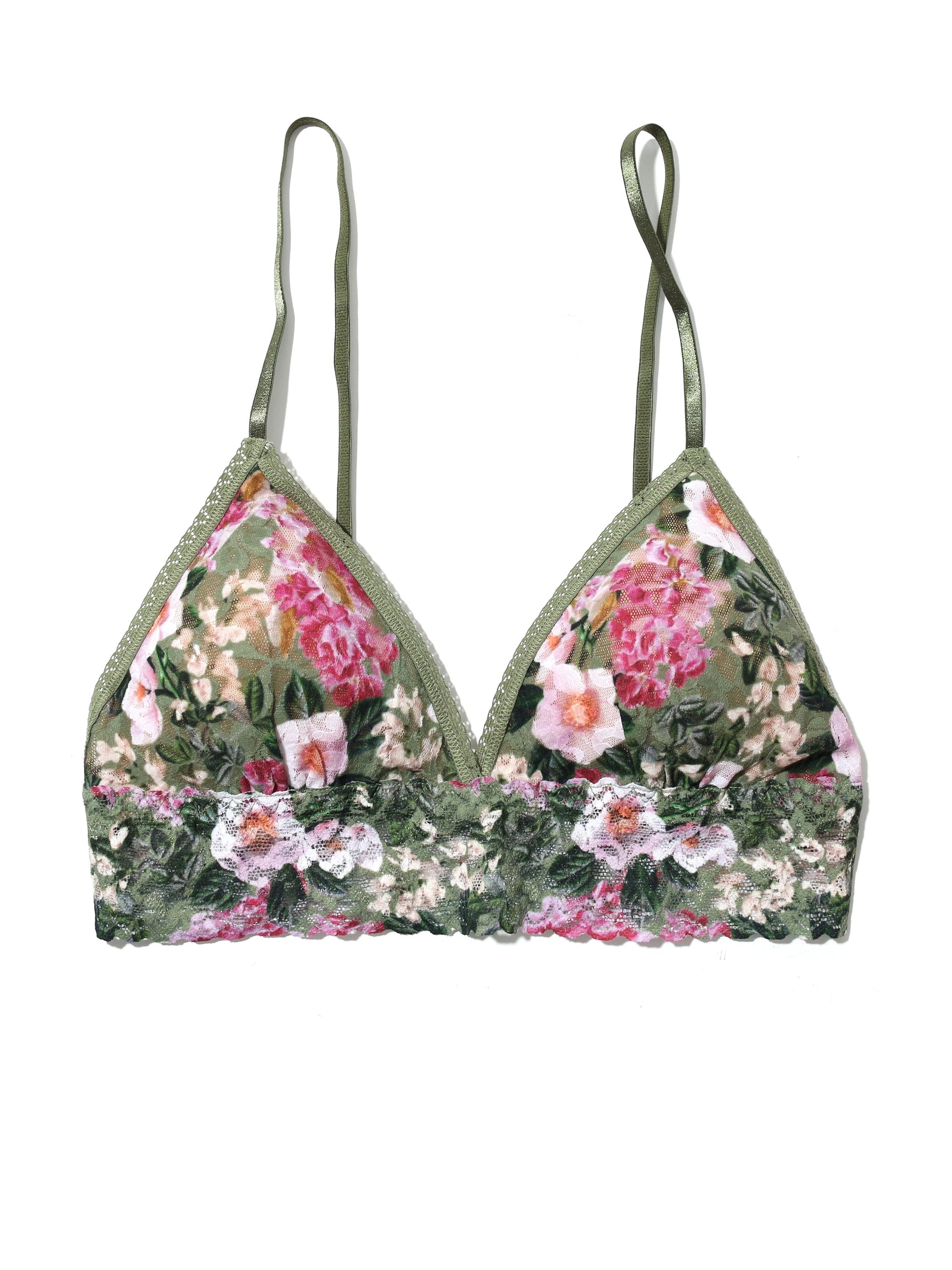 Women's Padded Midi Lace Bralette - Padded - Floral Lace Design With Criss  Cross Pattern - Adjustable Straps - 6 Bralettes Per Pack - Sizes: 3-S/M and  3-M/L - 92% Nylon / 8% Spandex, 7313754