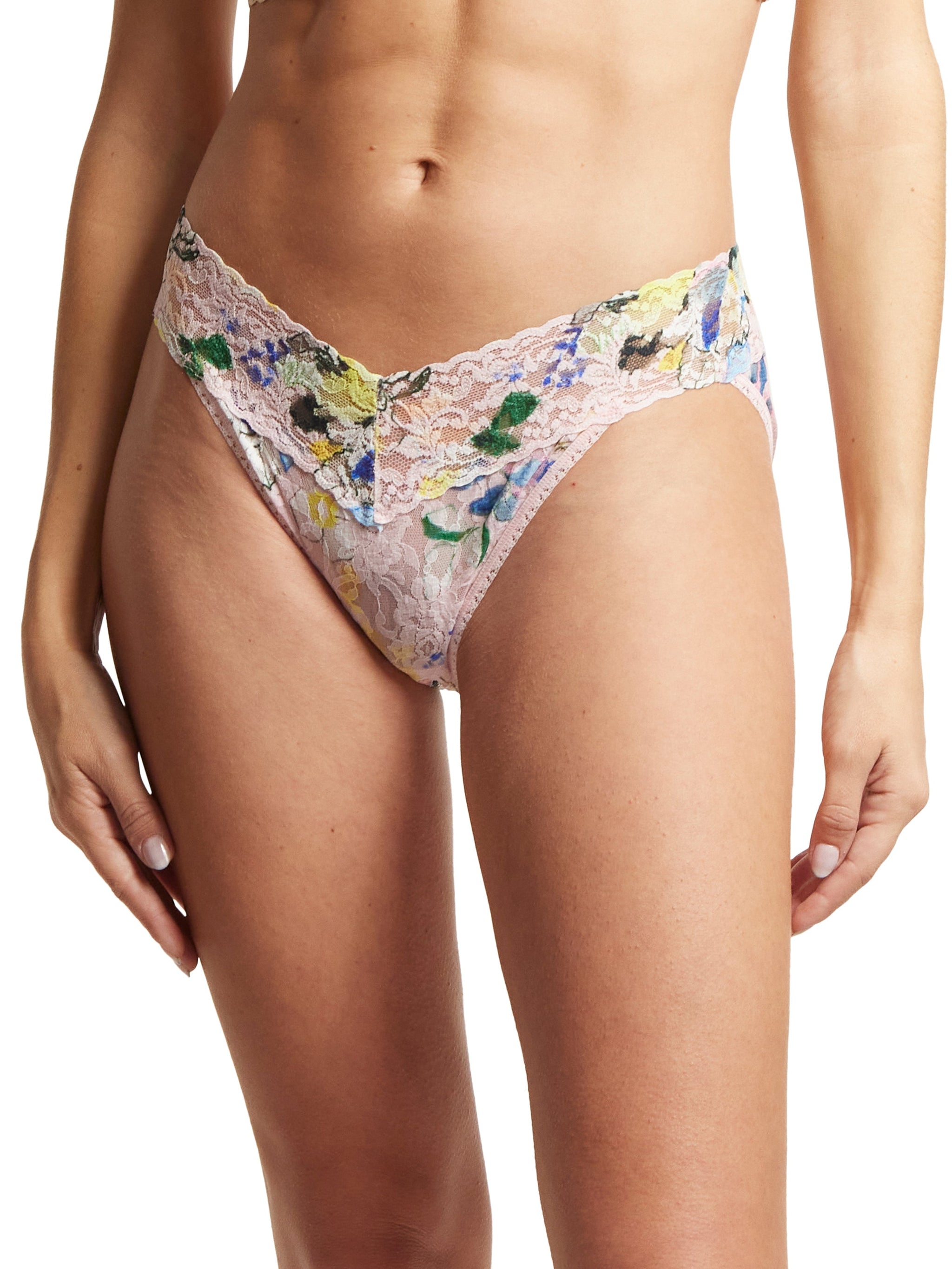 Printed Signature Lace V-Kini Cannes You Believe It