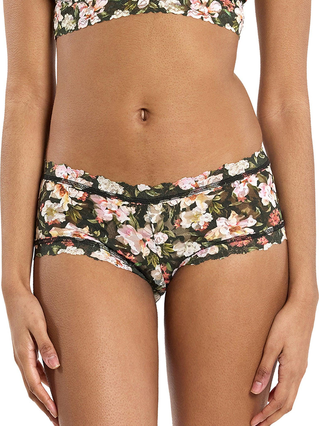 Printed Signature Lace® Boyshort Dark Room Blooms  Black Friday Sale