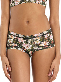Printed Signature Lace® Boyshort Dark Room Blooms  Black Friday Sale