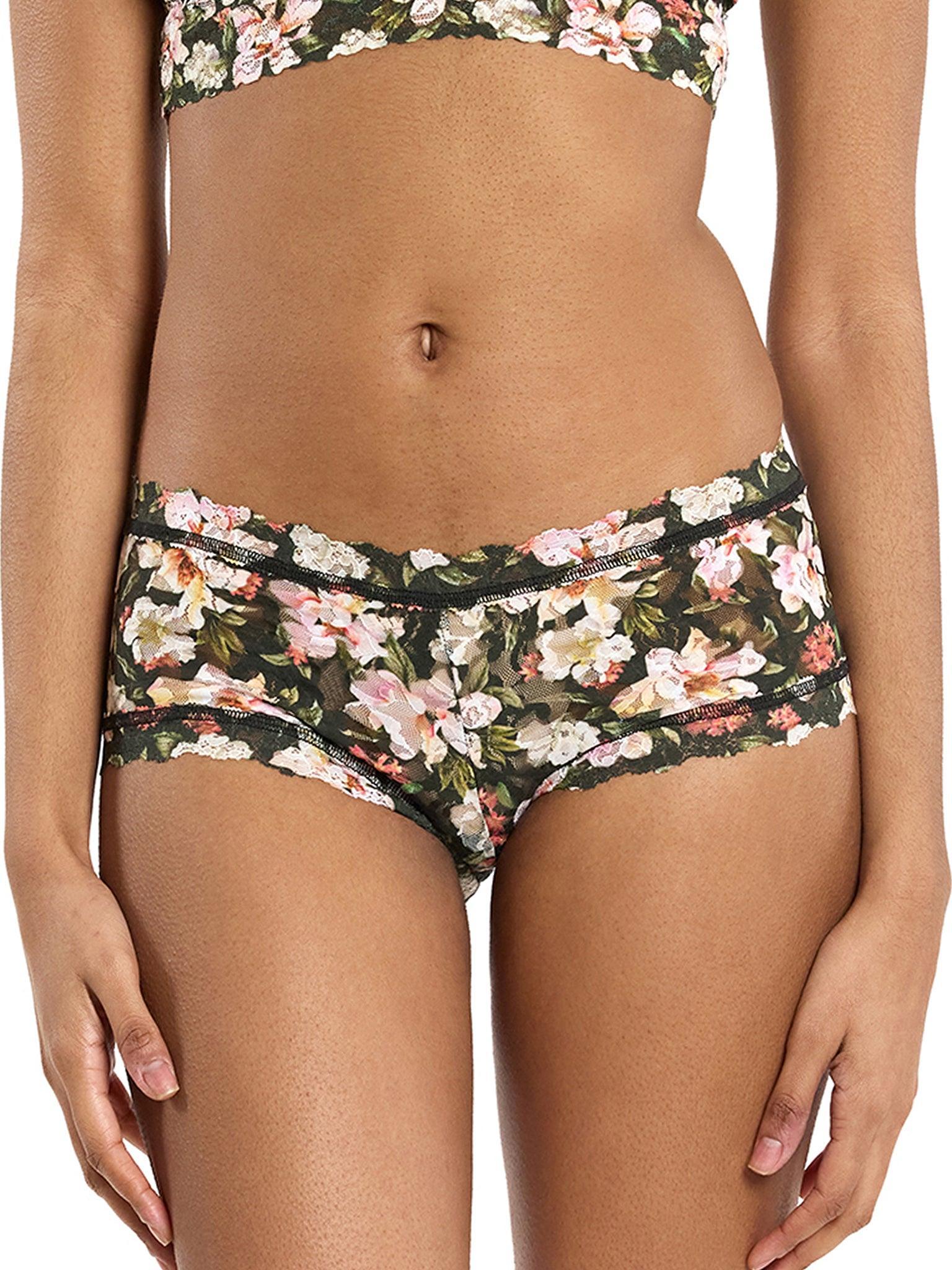 Printed Signature Lace® Boyshort Dark Room Blooms  Black Friday Sale