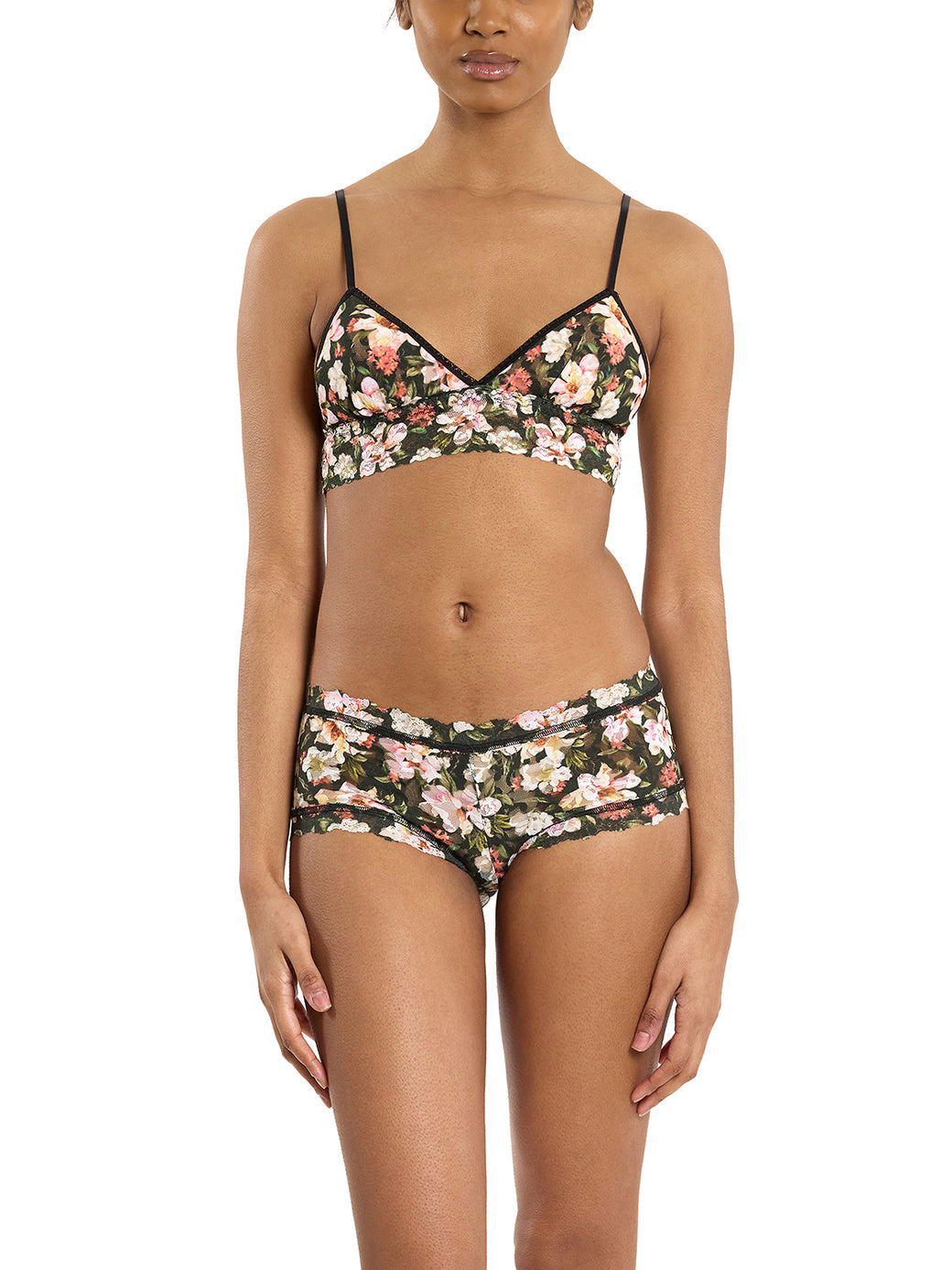 Printed Signature Lace® Boyshort Dark Room Blooms  Black Friday Sale