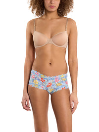 Printed Signature Lace® Boyshort Floral Mosaic White Sale