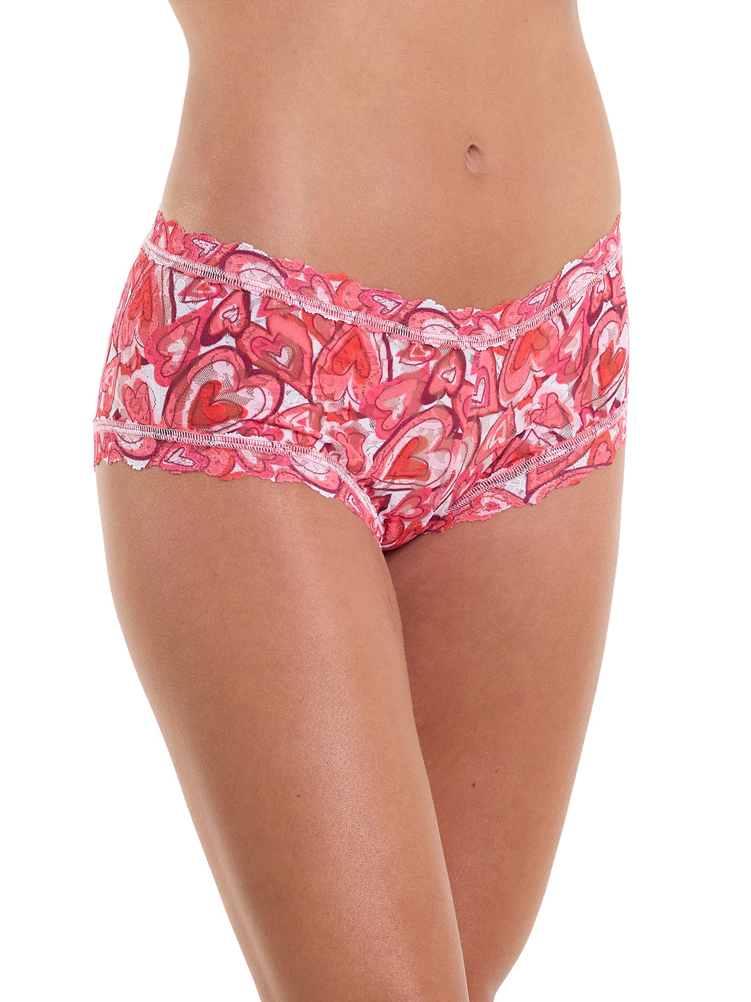 Sofishie Boyshorts Mit Floraler Spitze & Criss-Cross Rücken – Kurvenbetonte Unterwäsche Für Damen