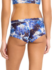 Printed Signature Lace® Boyshort Such A Blur Blue  Black Friday Sale
