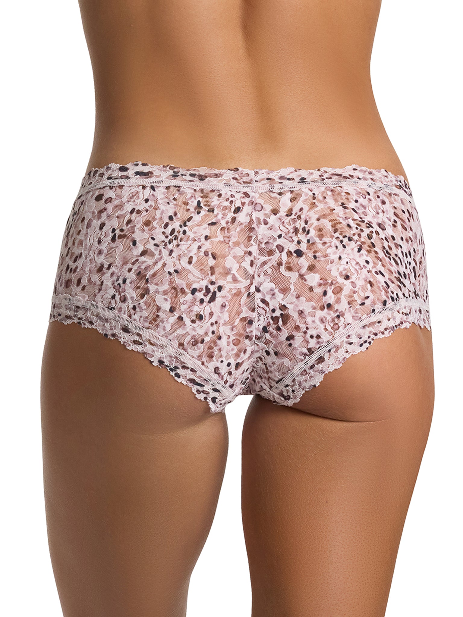 Printed Signature Lace® Boyshort Unconventional White Black Friday Sale