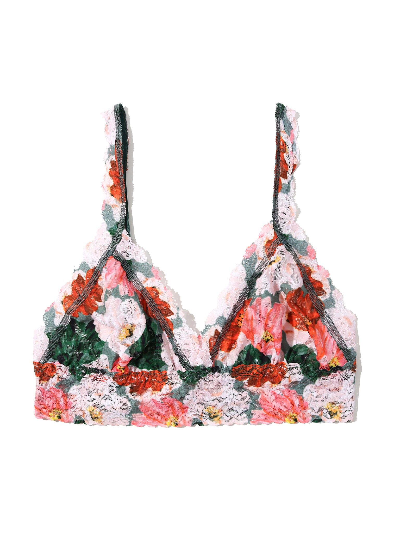 Signature Lace Crossover Bralette - Black main image 1