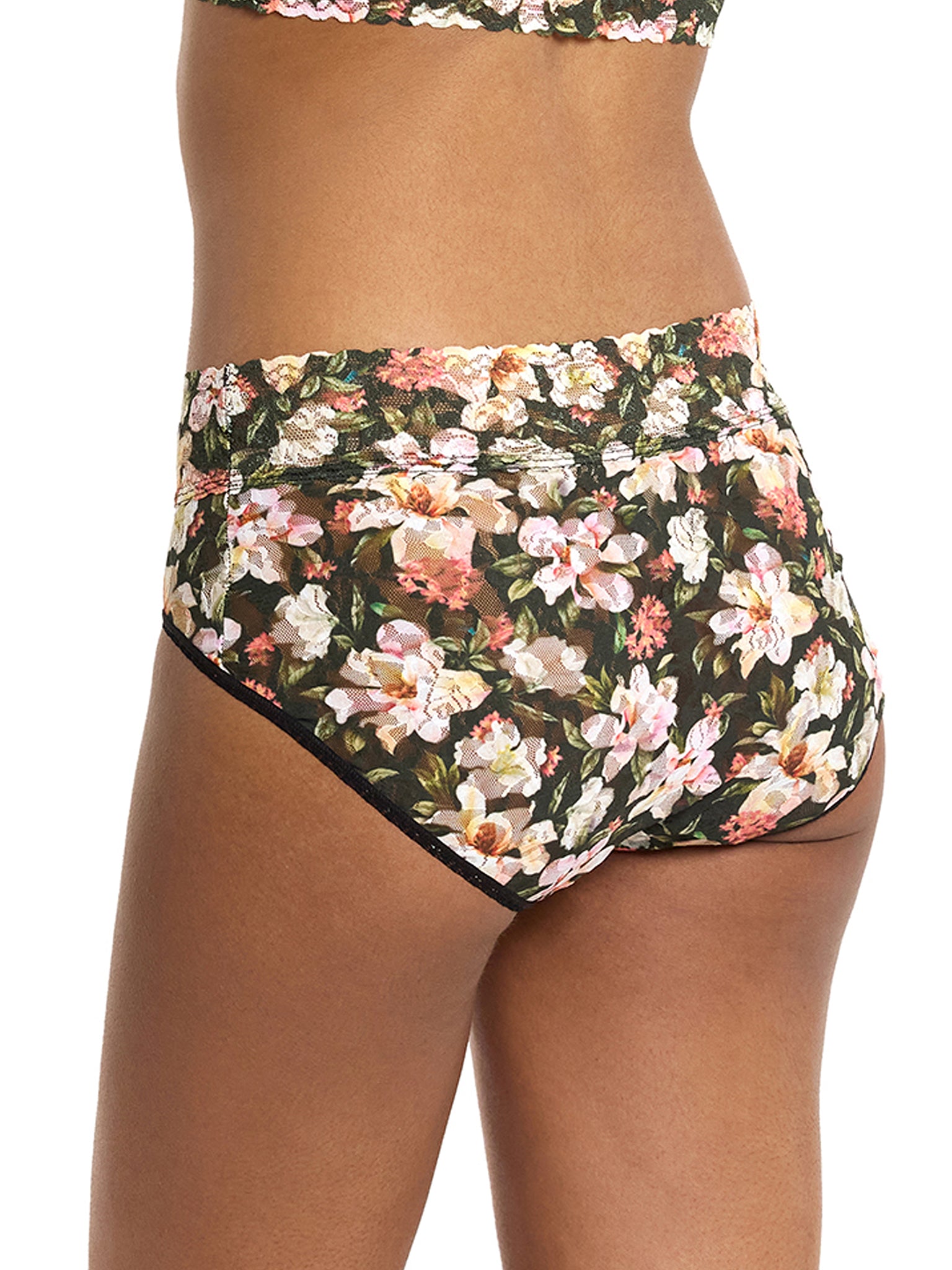 Printed Signature Lace® French Brief Dark Room Blooms  Black Friday Sale