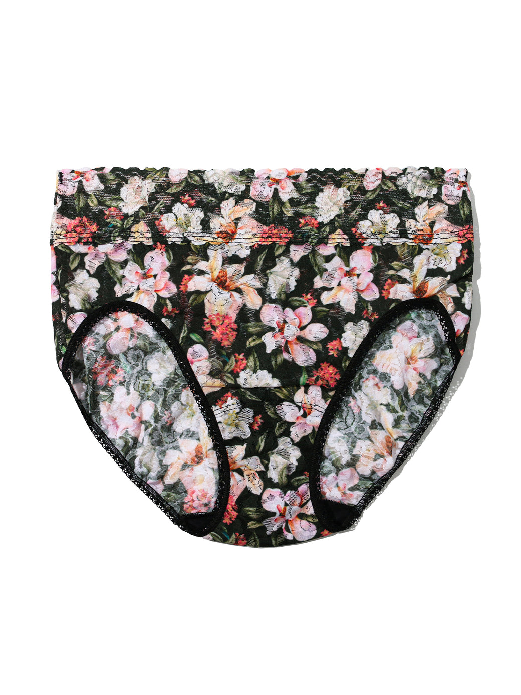 Printed Signature Lace® French Brief Dark Room Blooms  Black Friday Sale