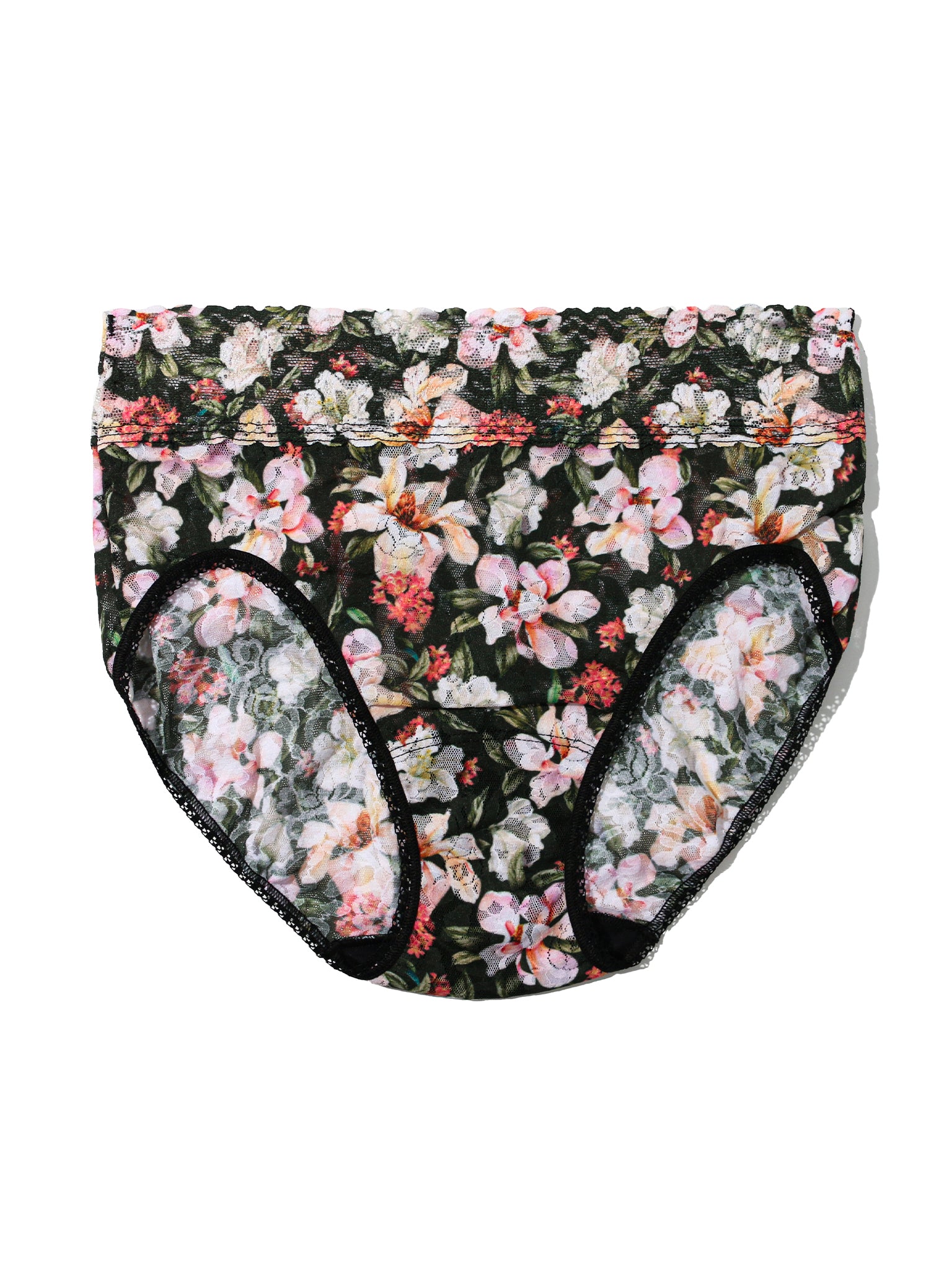 Printed Signature Lace® French Brief Dark Room Blooms  Black Friday Sale