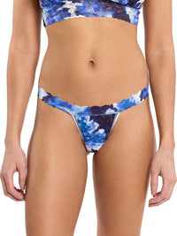 Printed Signature Lace® G-String Such A Blur Blue Sale