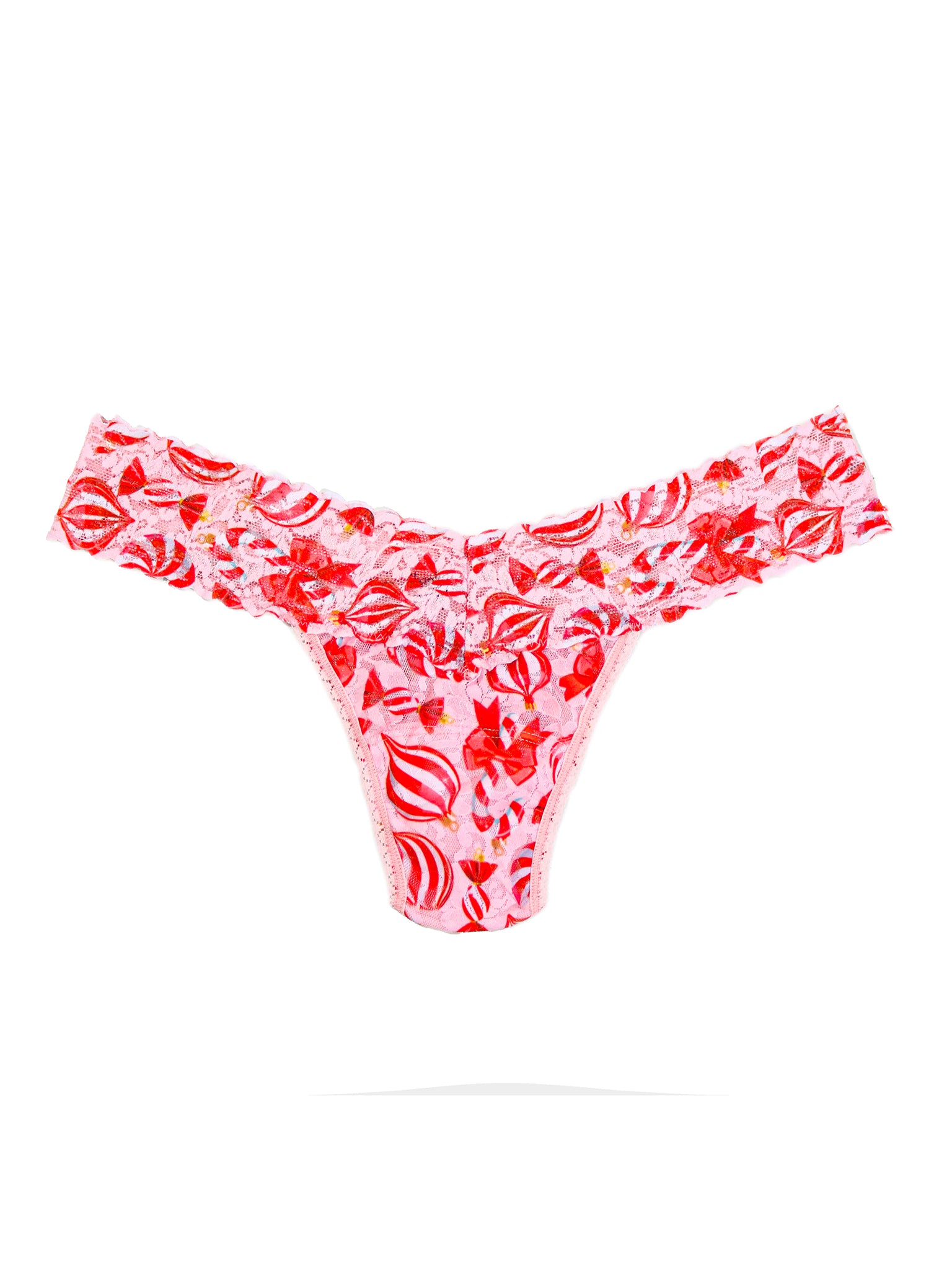 4911® Printed Signature Lace® Low Rise Thong Festive Ornamints Sale