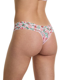 4911® Printed Signature Lace® Low Rise Thong Holiday Candy Canes Sale