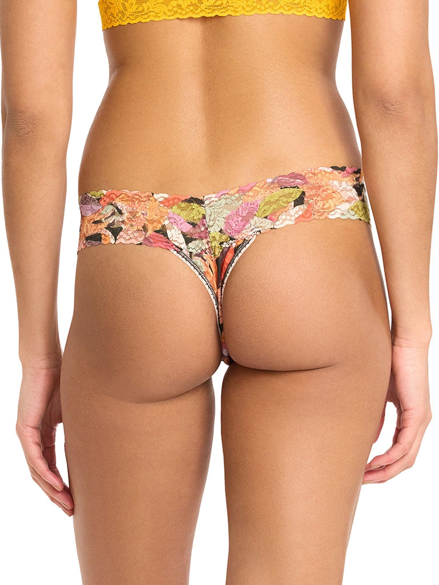 Printed Signature Lace® Low Rise Thong Now You See Me  Black Friday Sale