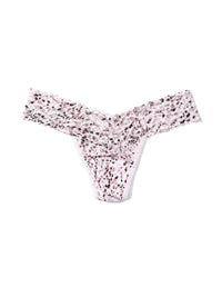 4911® Printed Signature Lace® Low Rise Thong Unconventional White Sale