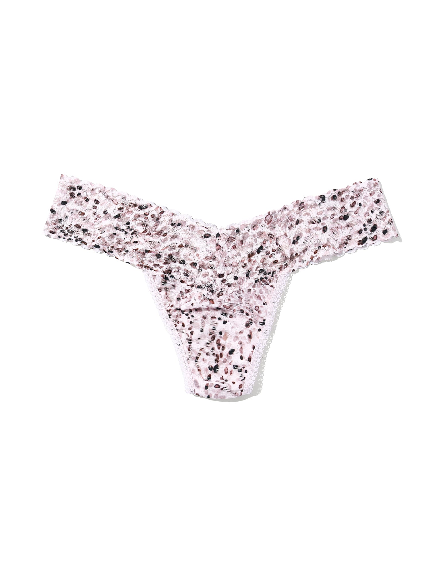 4911® Printed Signature Lace® Low Rise Thong Unconventional White Sale