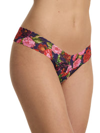 4911® Printed Signature Lace® Low Rise Thong Winters Tale Floral
