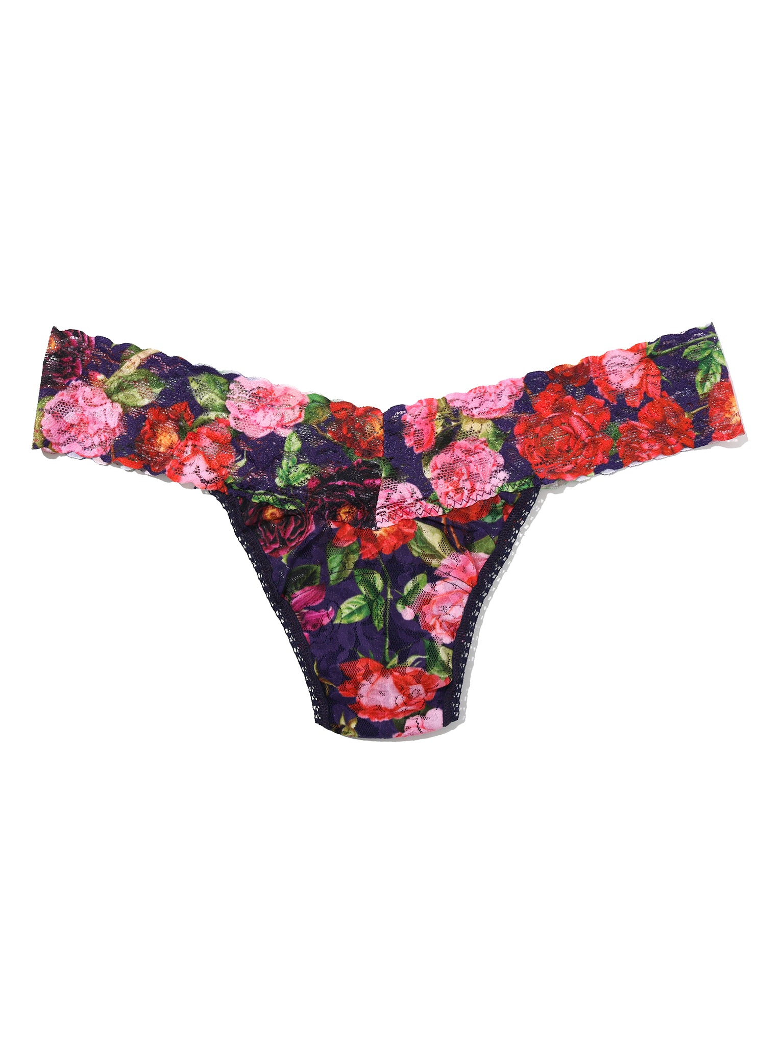 4911® Printed Signature Lace® Low Rise Thong Winters Tale Floral