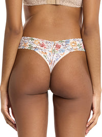 Printed Signature Lace® Original Rise Thong By The Sea Beige Sale