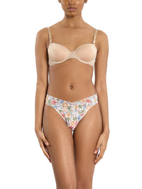 Printed Signature Lace® Original Rise Thong By The Sea Beige Sale