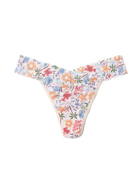 Printed Signature Lace® Original Rise Thong By The Sea Beige Sale
