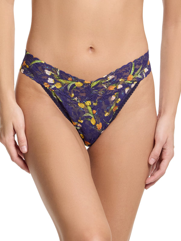 Printed Signature Lace® Original Rise Thong Central Park Sale