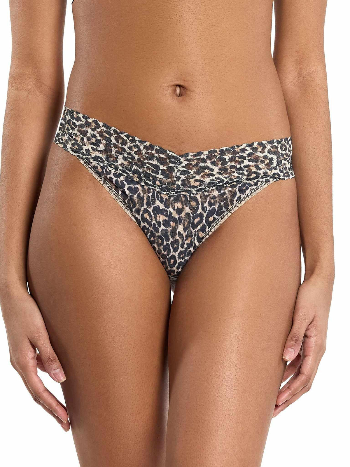 Printed Signature Lace® Original Rise Thong Classic Leopard