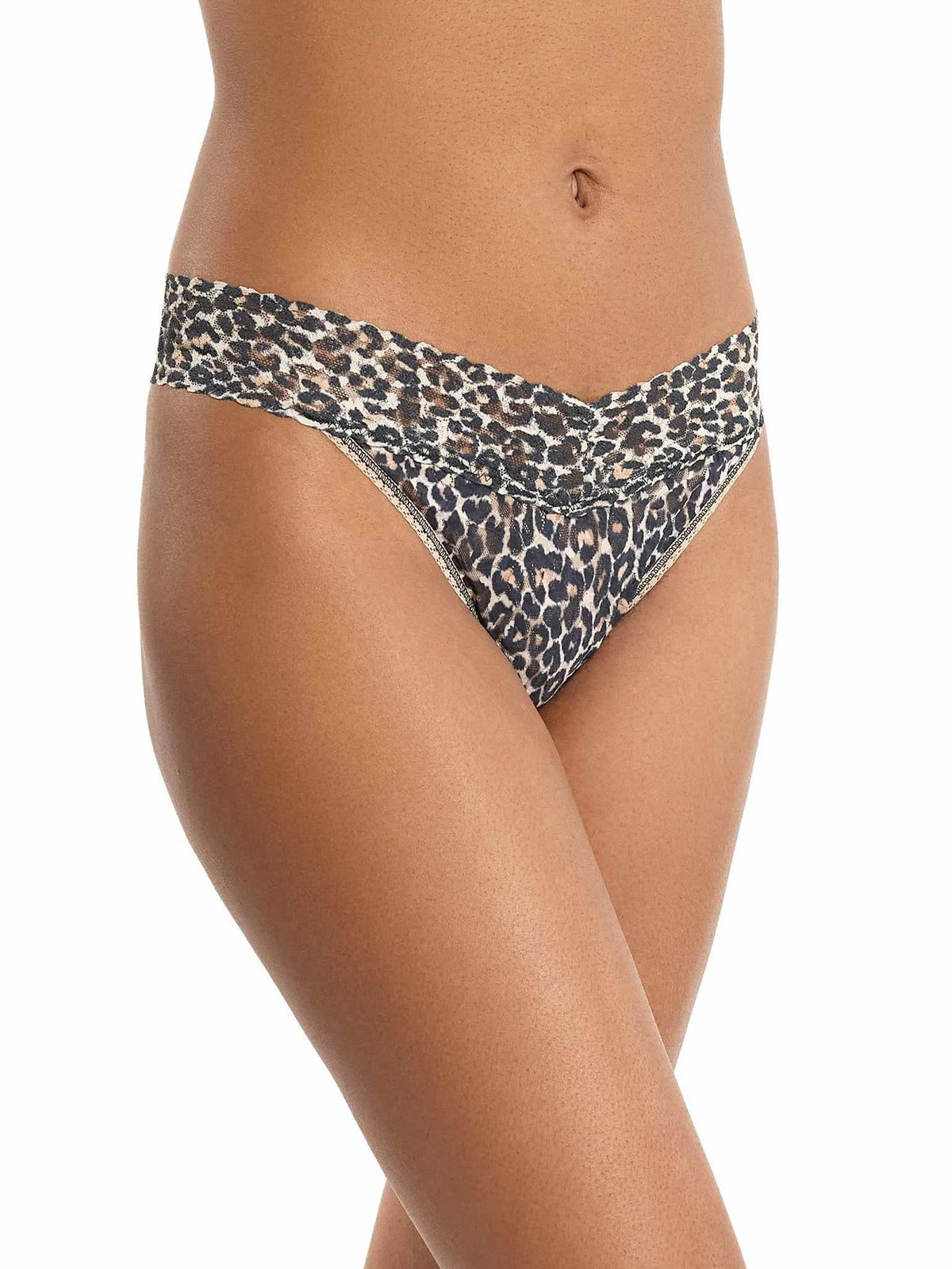 Printed Signature Lace® Original Rise Thong Classic Leopard