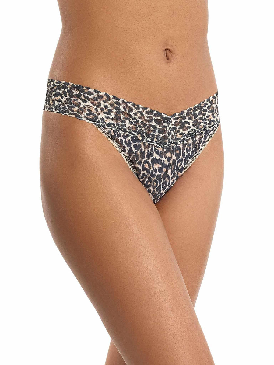 Printed Signature Lace® Original Rise Thong Classic Leopard