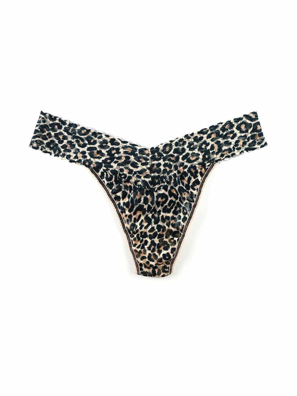 Printed Signature Lace Original Rise Thong-CLASSIC LEOPARD-Hanky Panky